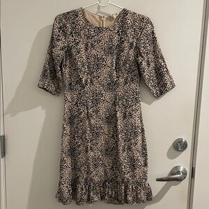 Elegant Black and Cream Women's Dress